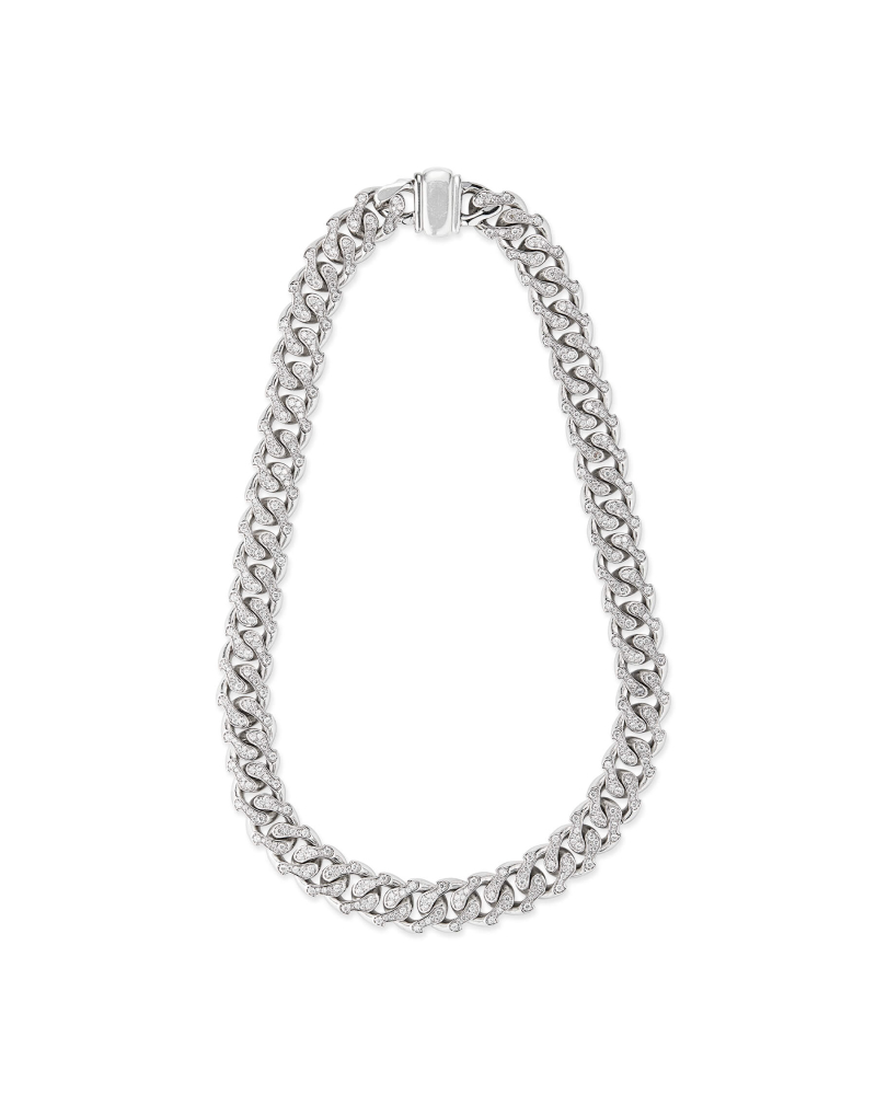 LARGE CRYSTAL CHAIN NECKLACE