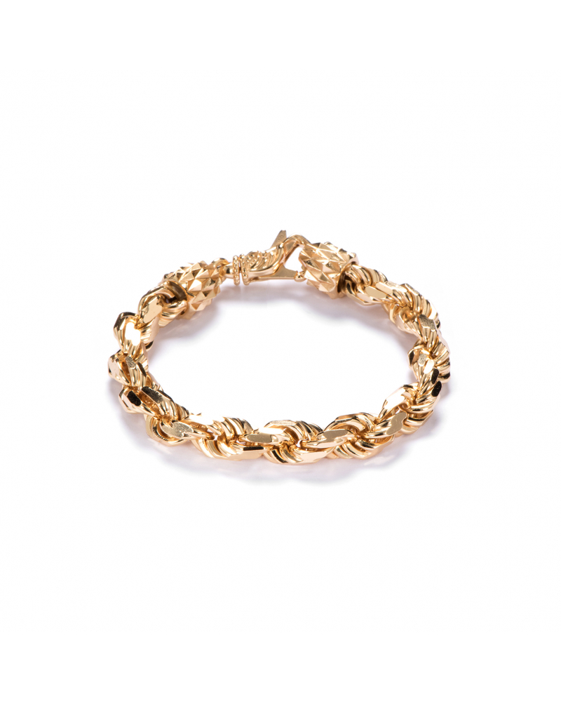 Large Gold Rope Chain Bracelet