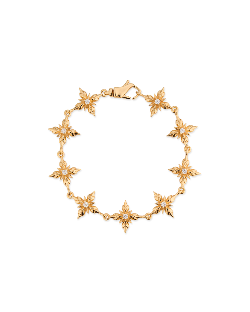 GOLD STELLA VENTIS BRACELET WITH CRYSTAL 