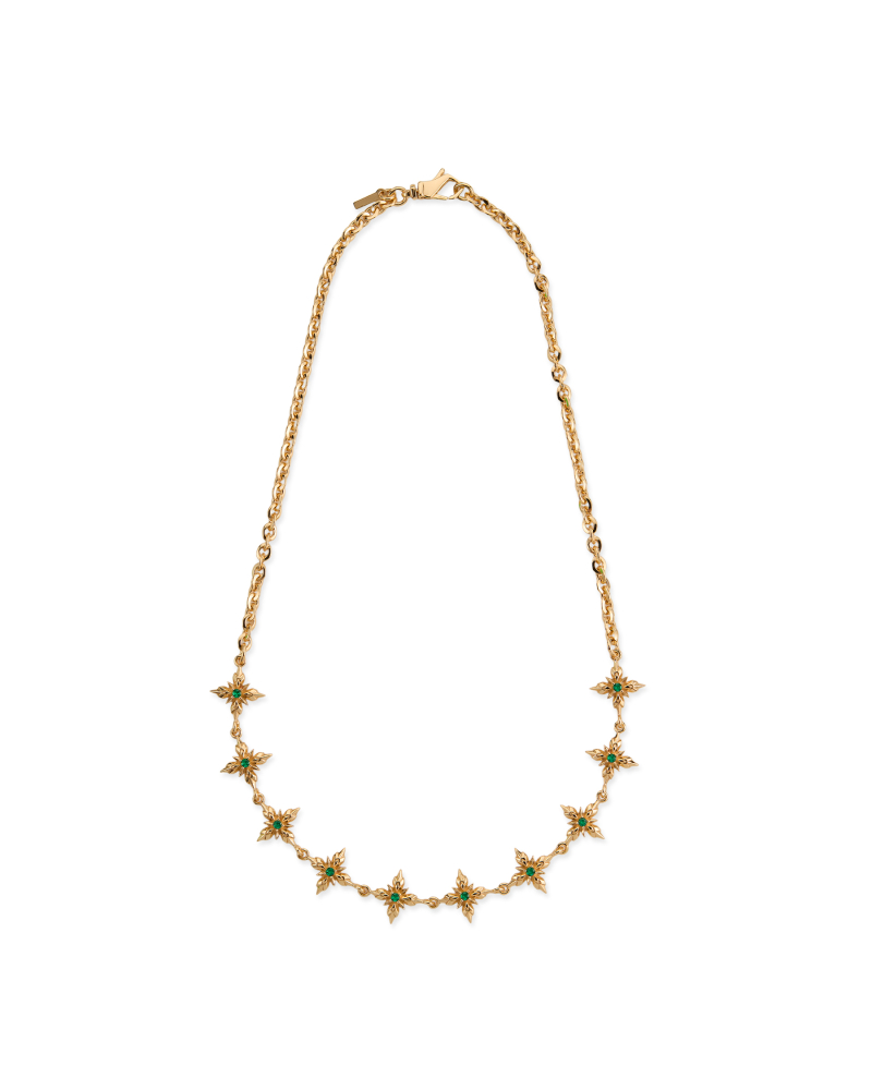 GOLD STELLA VENTIS NECKLACE WITH CRYSTAL