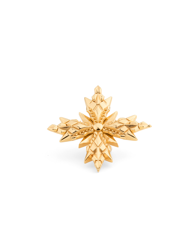 LARGE GOLD STELLA VENTIS BROOCH