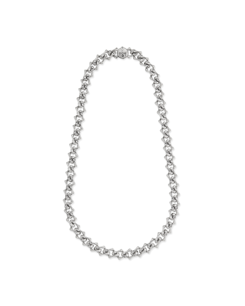 SHARP CHAIN LOGO NECKLACE