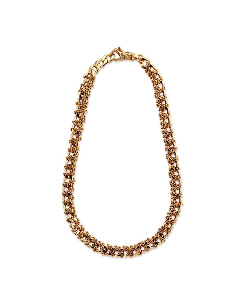 GOLD ENTWINED CHAIN NECKLACE