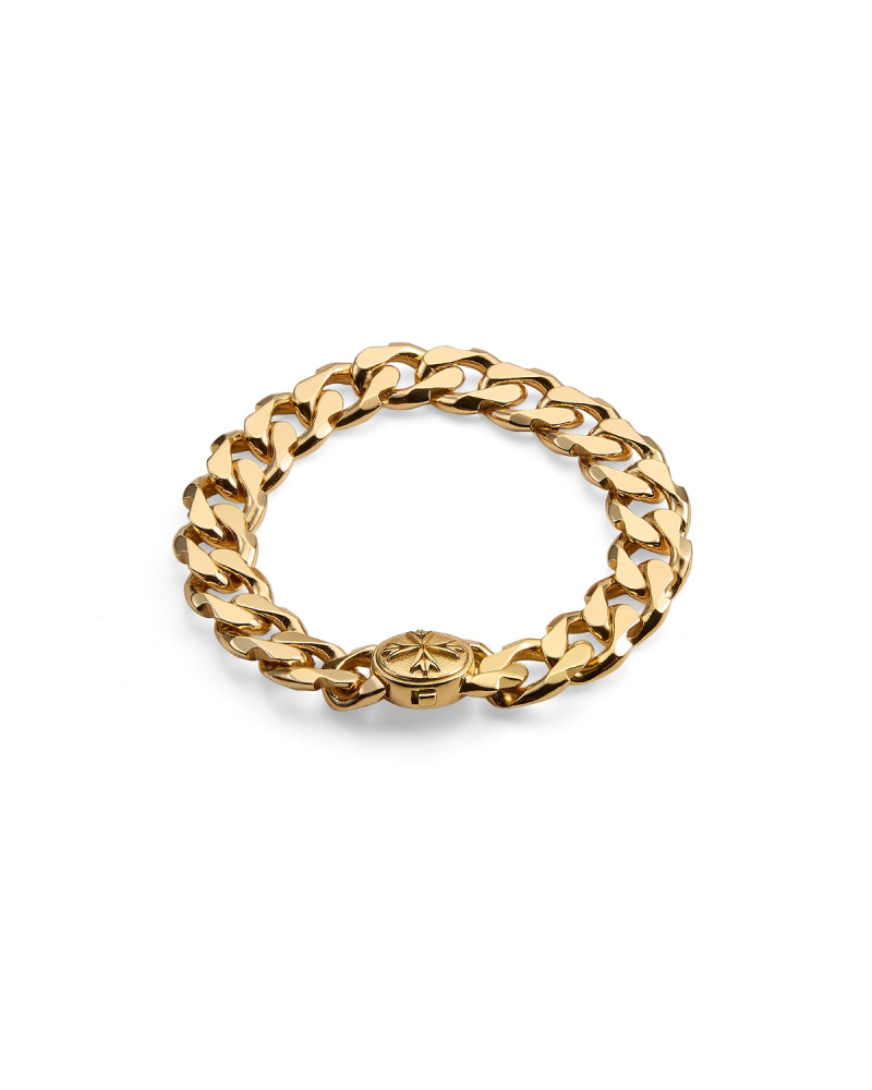 GOLD LOGO CHAIN BRACELET