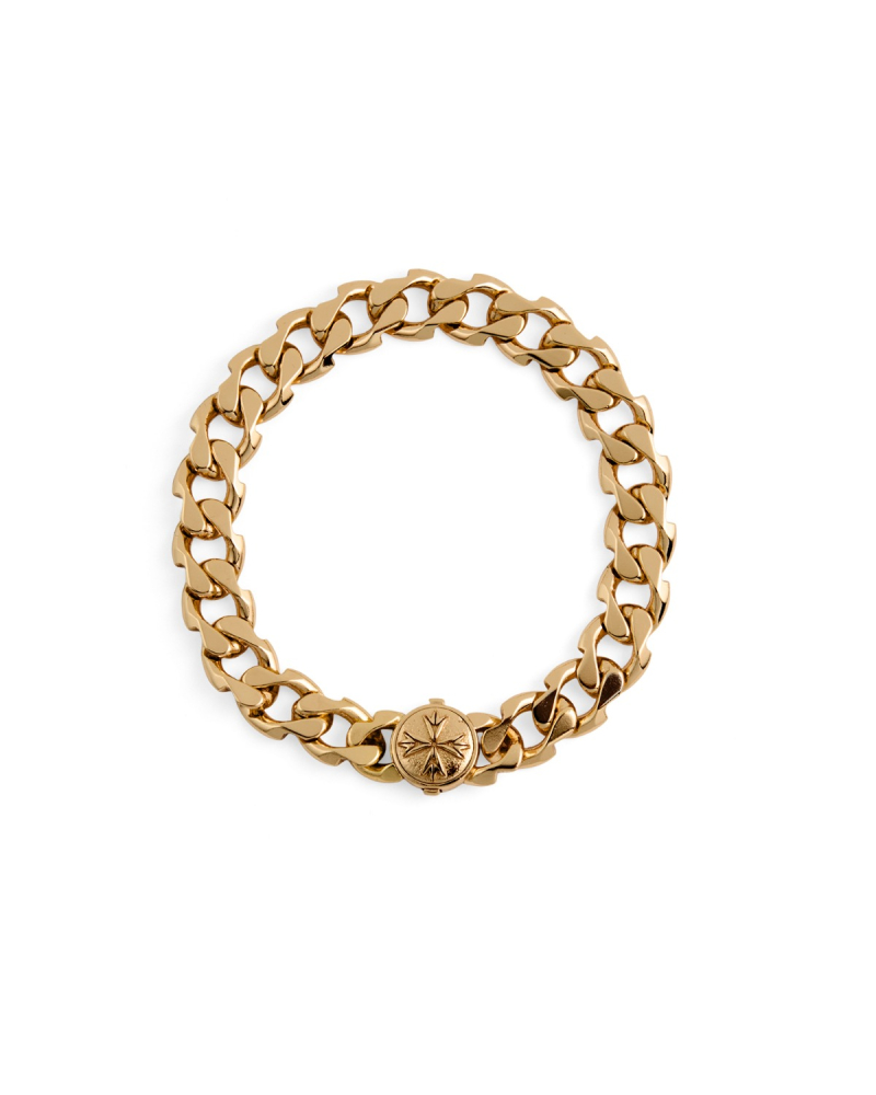 SMALL GOLD LOGO CHAIN BRACELET