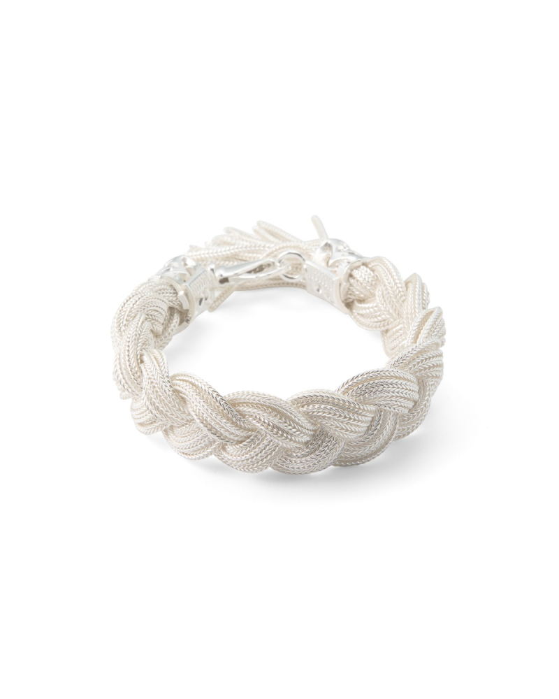 Large Ice Braided Bracelet