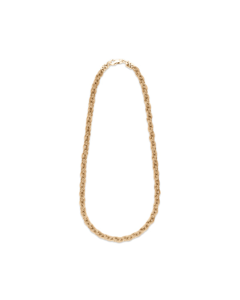 COLLANA TRECCIA CELTICA ORO