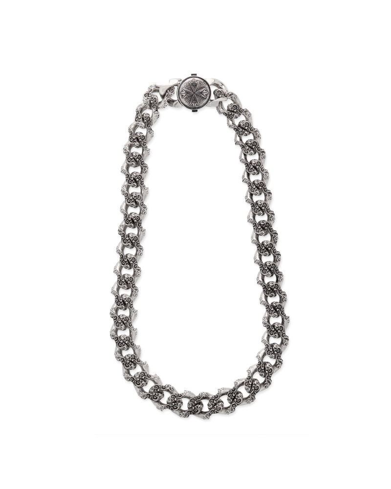 LARGE FLOURISH CHAIN NECKLACE