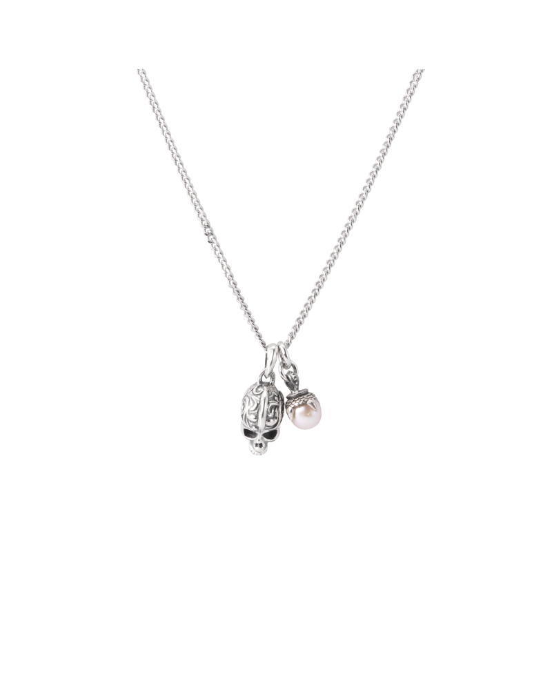 PEARL SKULL NECKLACE