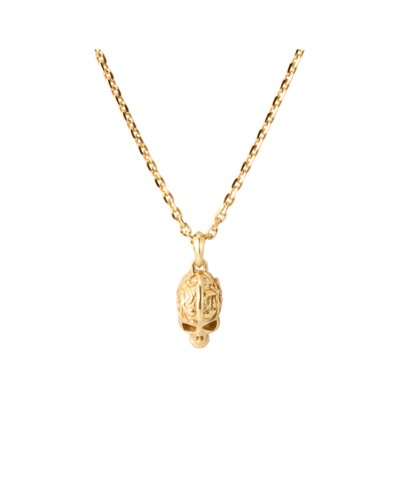 GOLD SKULL NECKLACE