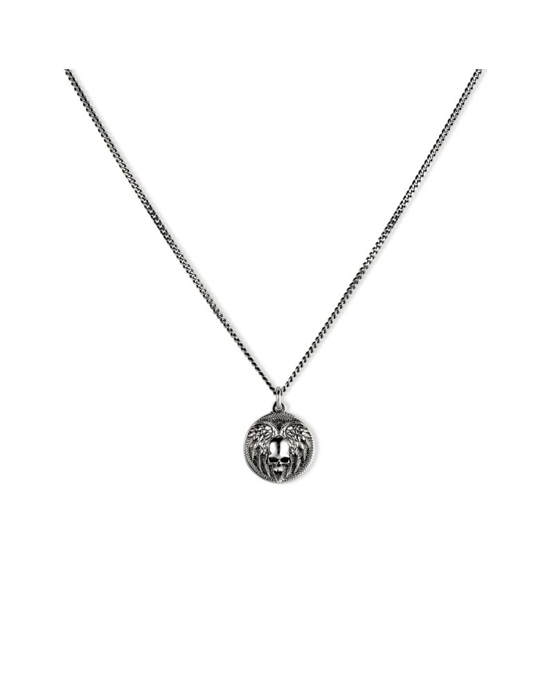 LARGE SKULL COIN NECKLACE