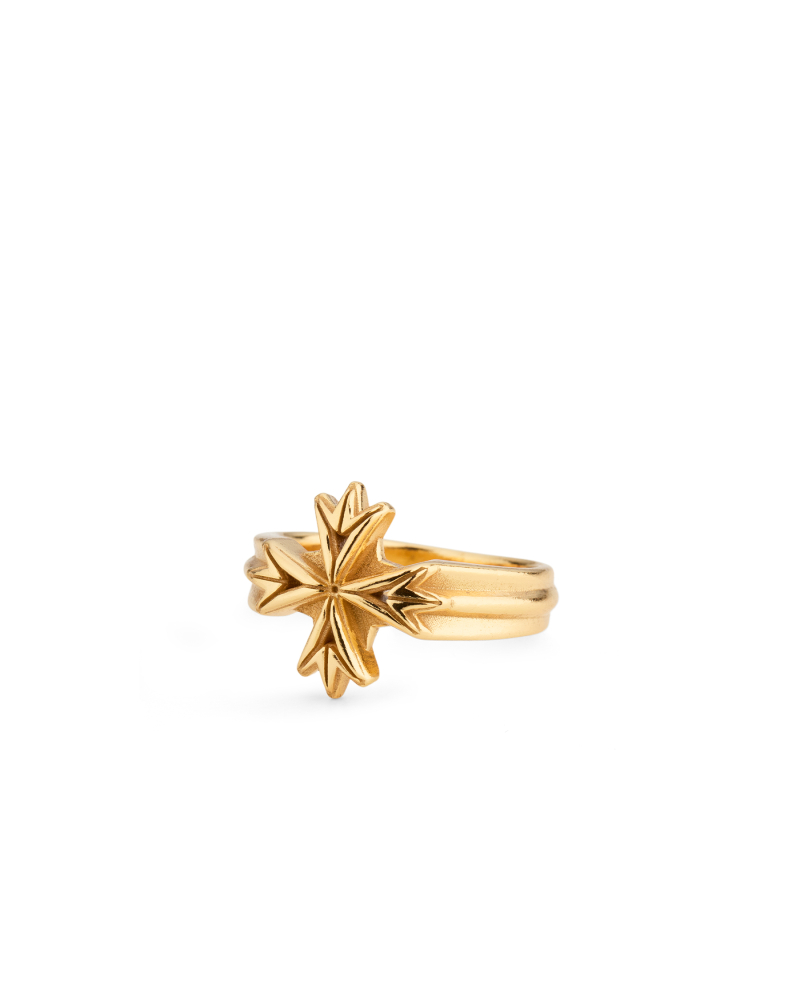GOLD LOGO RING