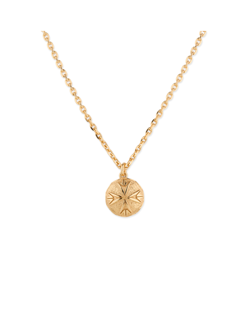 GOLD LOGO SCUDO NECKLACE