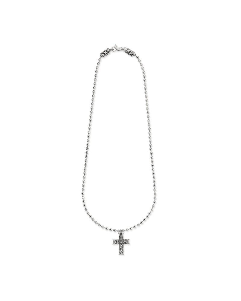 BEADED CHAIN WITH NOTRE-DAME CROSS