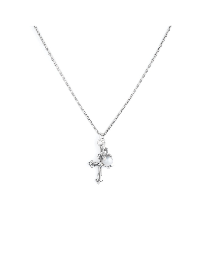 PEARL AND CROSS PENDANT 