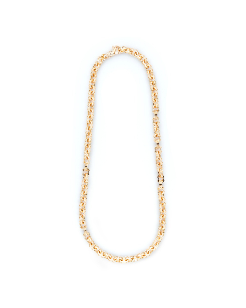 GOLD STUDDED CHAIN NECKLACE