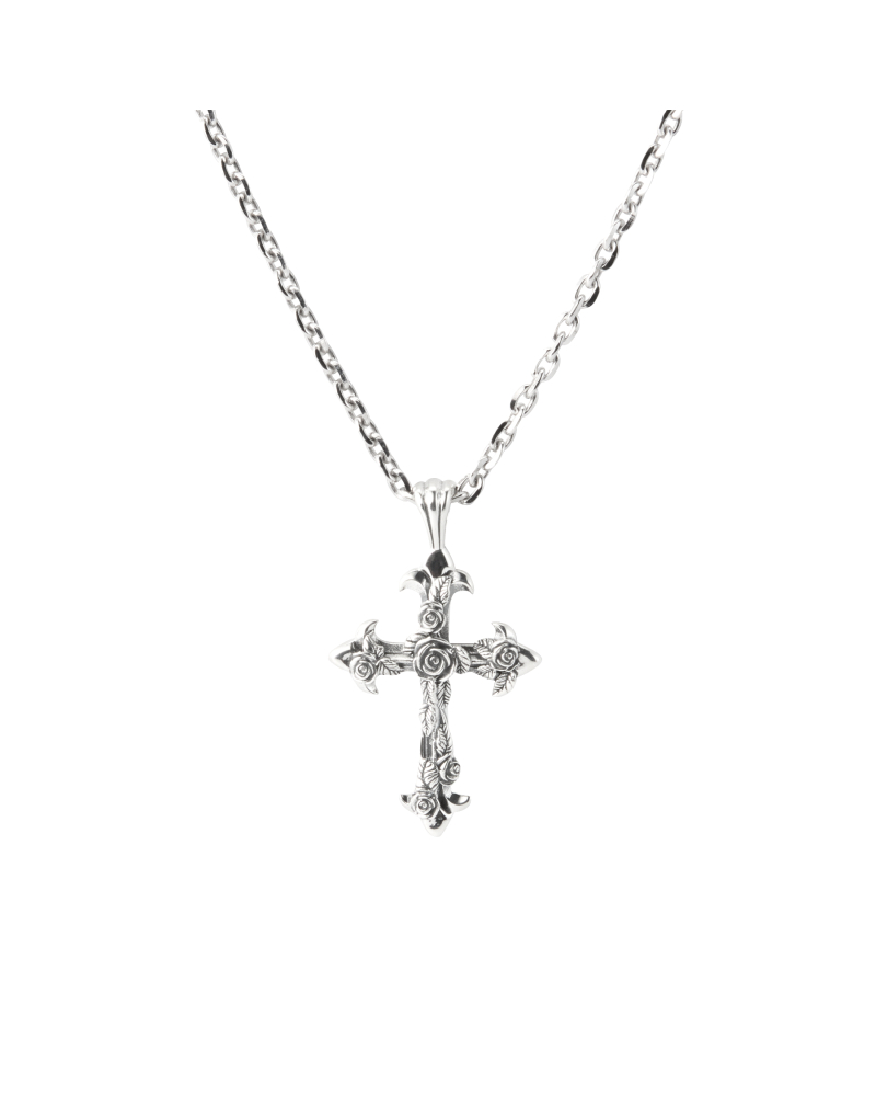 ROSE CROSS NECKLACE