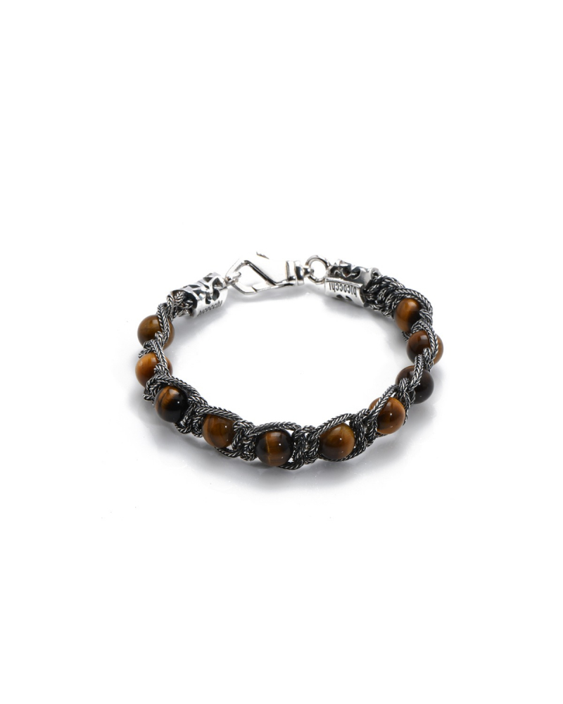 SHAMBALLA BEAD BRACELET Tiger Eye