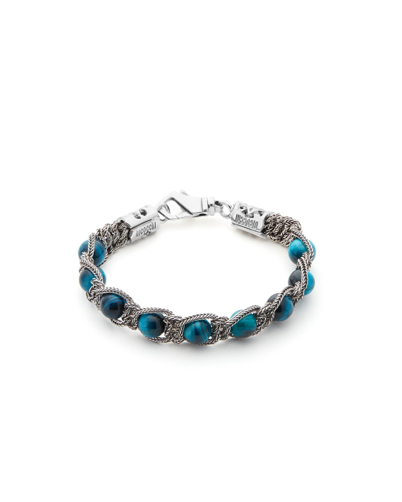 SHAMBALLA BEAD BRACELET Light Blue