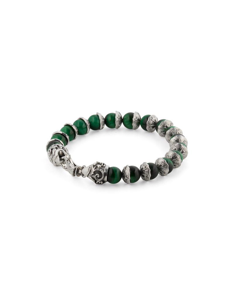 BRACCIALE CON PIETRE E SCUDI 