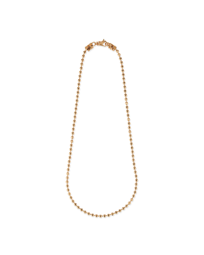 ESSENTIAL GOLD BEADED CHAIN NECKLACE