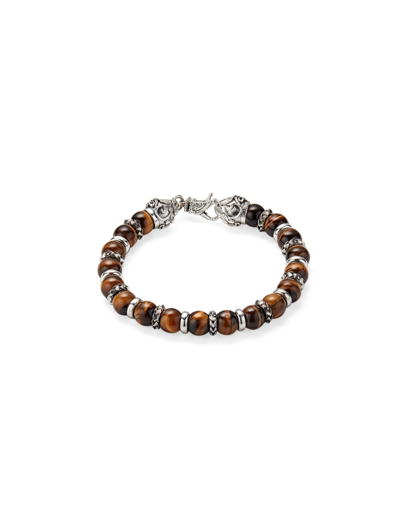 Arabesque Beaded bracelet-Brown