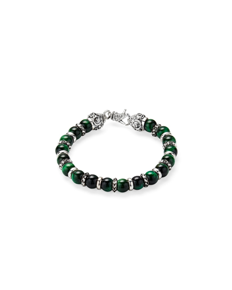 Arabesque Beaded bracelet-Green