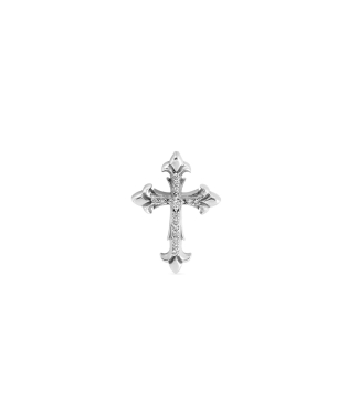 DIAMOND FLEURY CROSS STUD