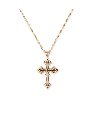 GOLD AVELLI CROSS NECKLACE