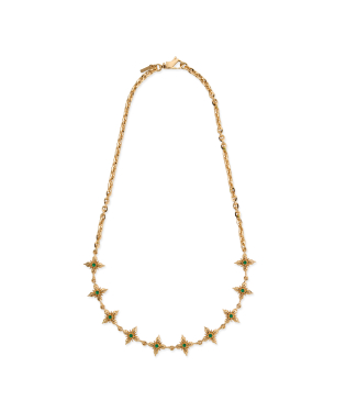 GOLD STELLA VENTIS NECKLACE WITH CRYSTAL