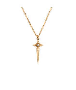 GOLD STELLA VENTIS DAGGER NECKLACE