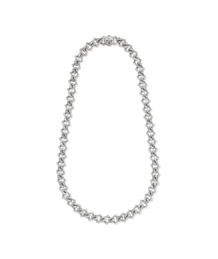 SHARP CHAIN LOGO NECKLACE