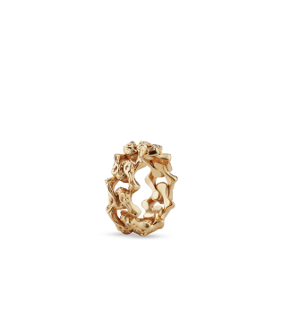 GOLD ARABESQUE CHAIN RING