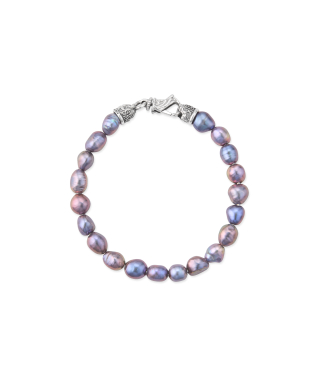 BLACK BAROQUE PEARL BRACELET