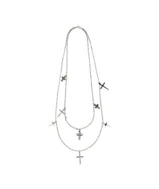 CROSSES CHARMS NECKLACE