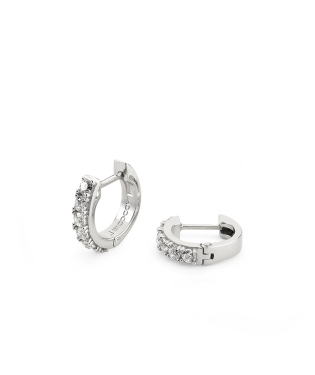 CRYSTAL HOOP EARRINGS