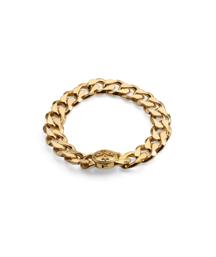 GOLD LOGO CHAIN BRACELET