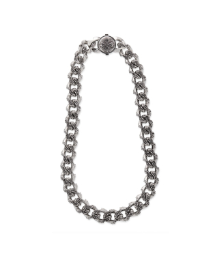 COLLANA CATENA GRANDE CON MOTIVO FLOREALE