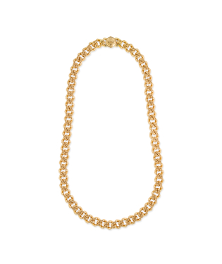 COLLANA CATENA CON MOTIVO FLOREALE ORO