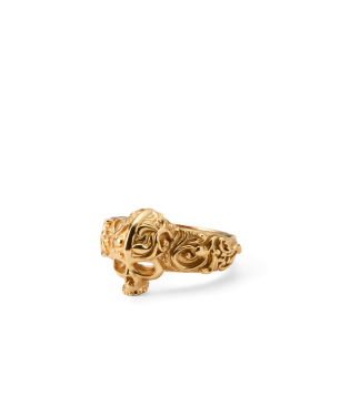 GOLD SKULL RING