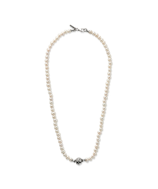 PEARL NECKLACE WITH SKULL