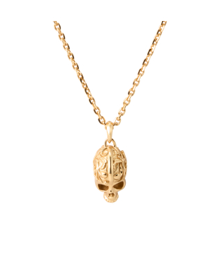 LARGE GOLD SKULL NECKLACE