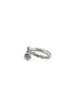 ANELLO SPIRALE CON MOTIVO FLOREALE