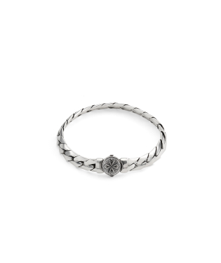 HERRINGBONE CHAIN LOGO BRACELET