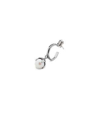 PEARL HOOP EARRING