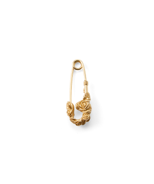 GOLD ROSE PIN EARRING