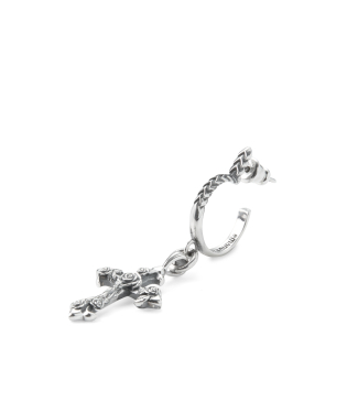 ROSE CROSS EARRING
