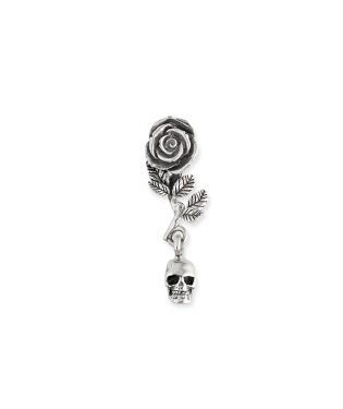 ROSE AND SKULL EARRING