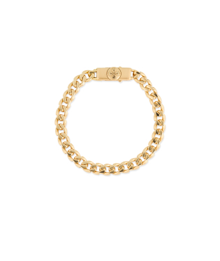 GOLD EDGE BRACELET WITH LOGO