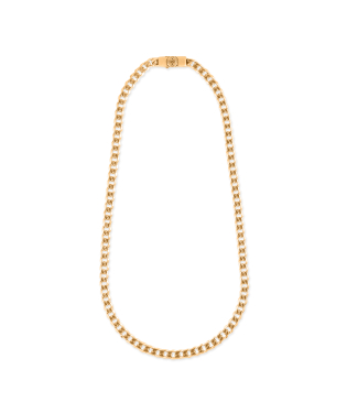 GOLD EDGE NECKLACE WITH LOGO